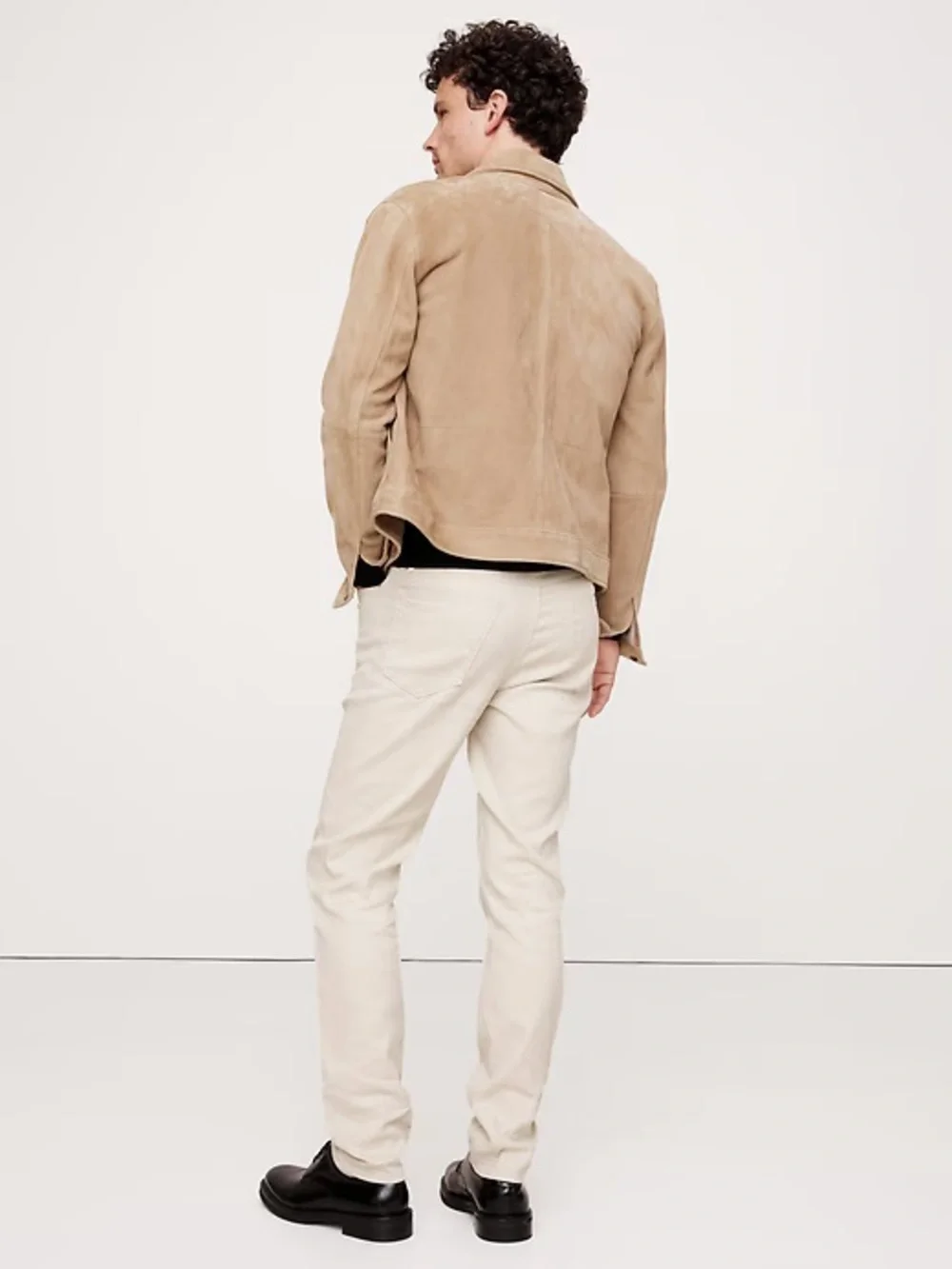 NWT Banana Republic Slim Fit Linen-Cotton Traveler Pant in Off-White - 34W x 32L